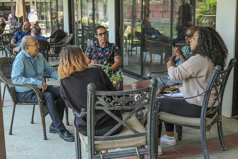 People connecting at a BBCC small group